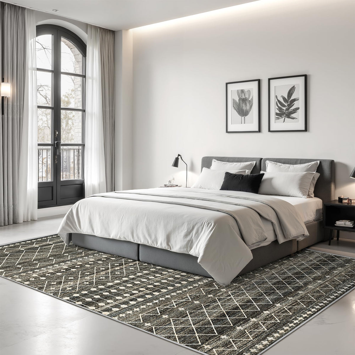 Miukiki rug arrival may show creases that relax with use.
