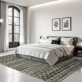 Miukiki rug arrival may show creases that relax with use.