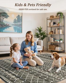 Miukiki bedroom feel adds cozy, low-maintenance comfort underfoot.