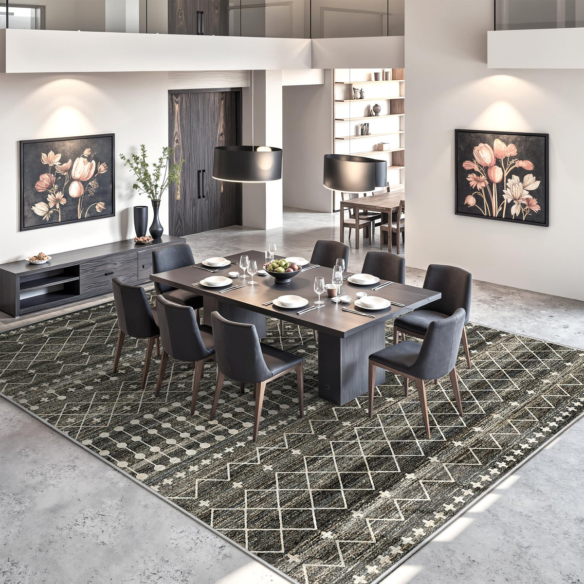 Miukiki rug folds for versatile layouts and simple storage.