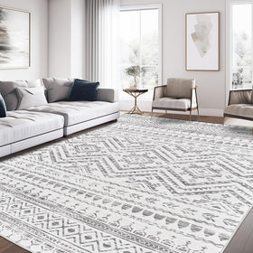 Miukiki 8x10 Moroccan rug pattern adds chic focal point to living rooms