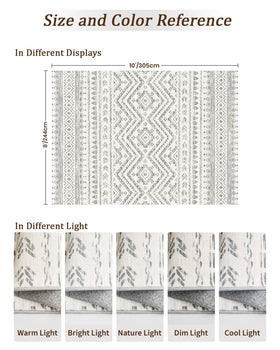 Miukiki rug with non-slip backing keeps floors secure while you walk