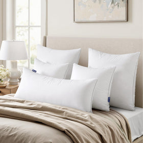 MIULEE pillow inserts with 100% cotton covers for breathable comfort