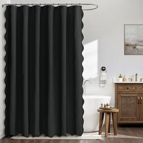 MIULEE 12 metal hooks rust-resistant for smooth curtain sliding.