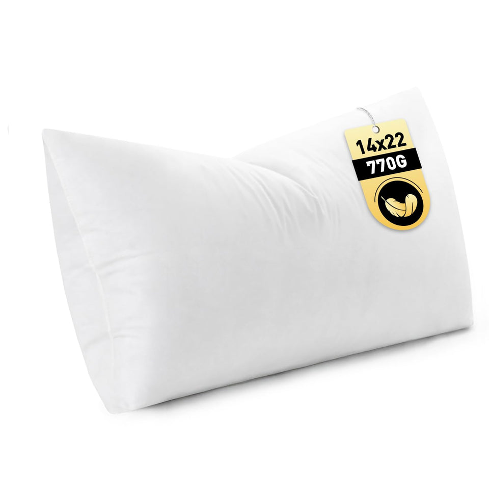 MIULEE 14x22 insert dense fluff for lasting plush support.
