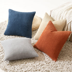 MIULEE 18x18 inch cover on a couch demonstrates versatile decor fit.