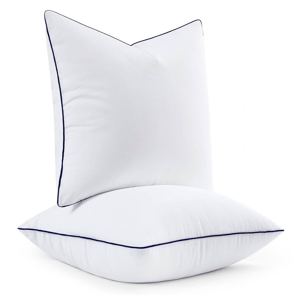 MIULEE 18x18 pillow inserts pack of two for sofa comfort and balanced support