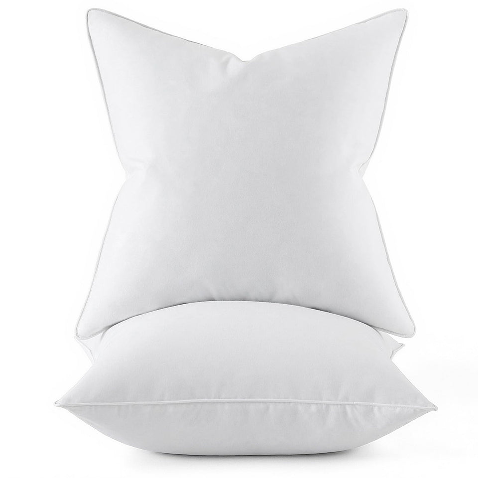 MIULEE 18x18 pillow inserts packed for 2 provide plush support on couches.