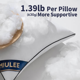 MIULEE 18x18 pillow insert offers plush fluff for cozy cushions.