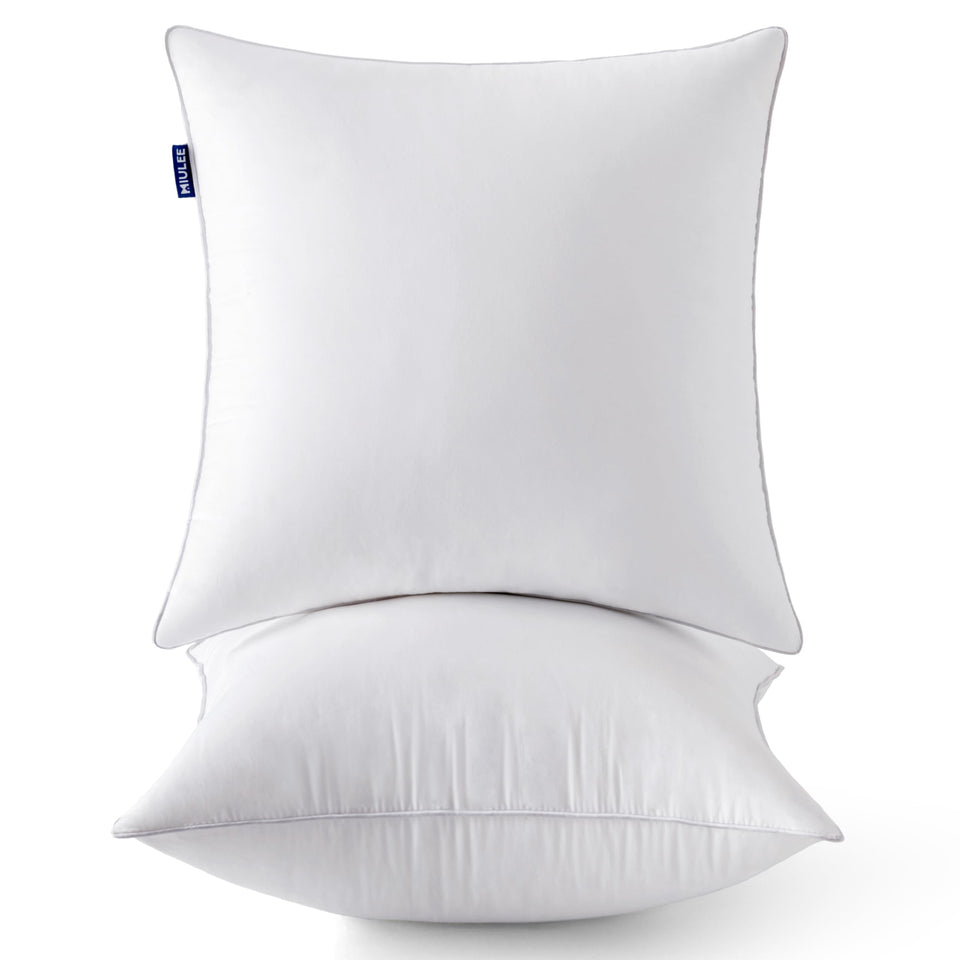 MIULEE 18x18 pillow inserts with soft full-fill for plush back support