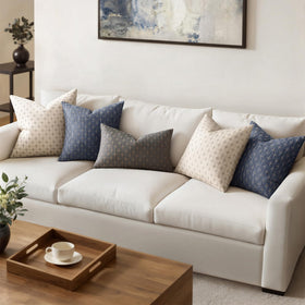 MIULEE 20x20 inch blue pillow cover set for two cushions.