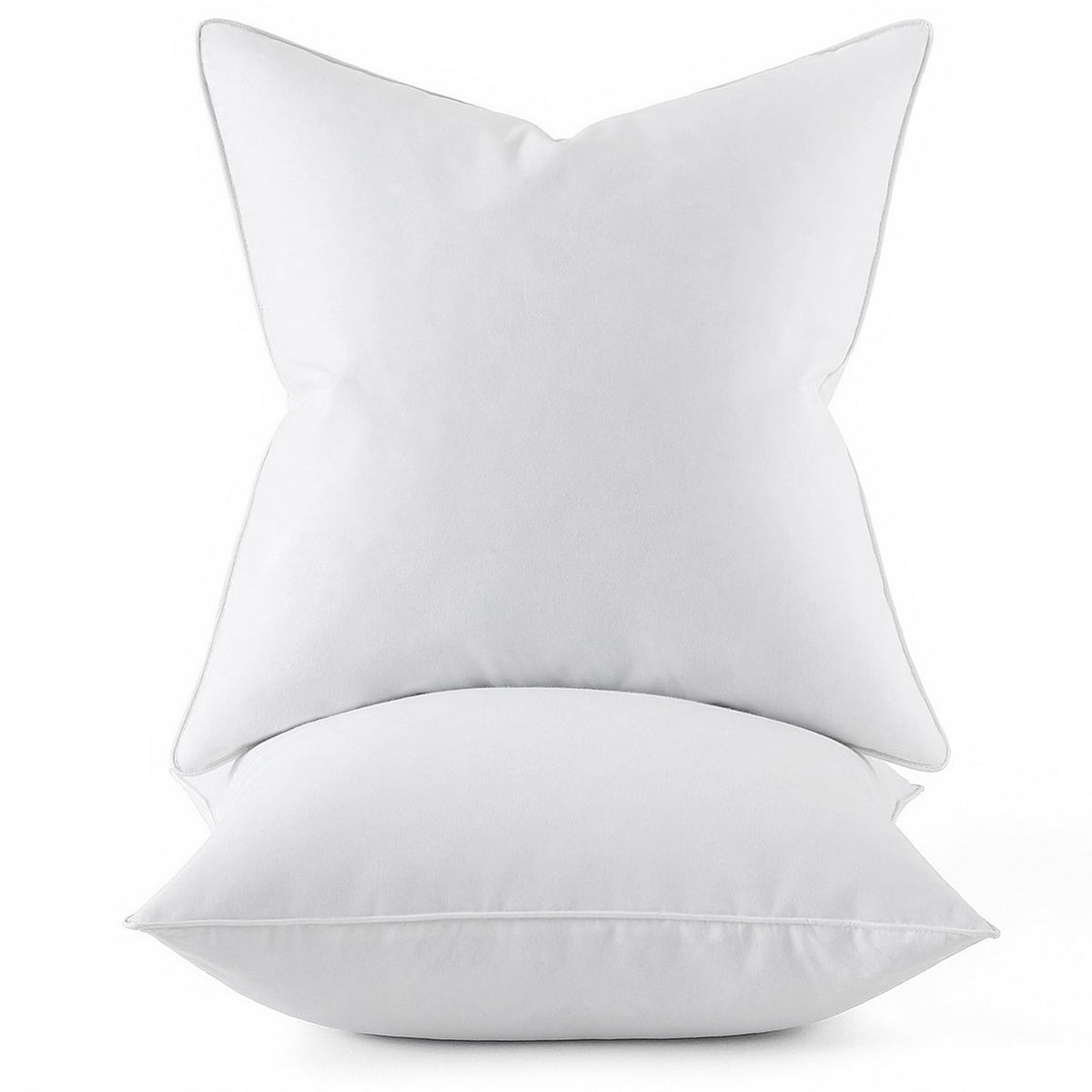 MIULEE 20x20 pillow insert pack of 2 showing compact packaging and fluffy loft