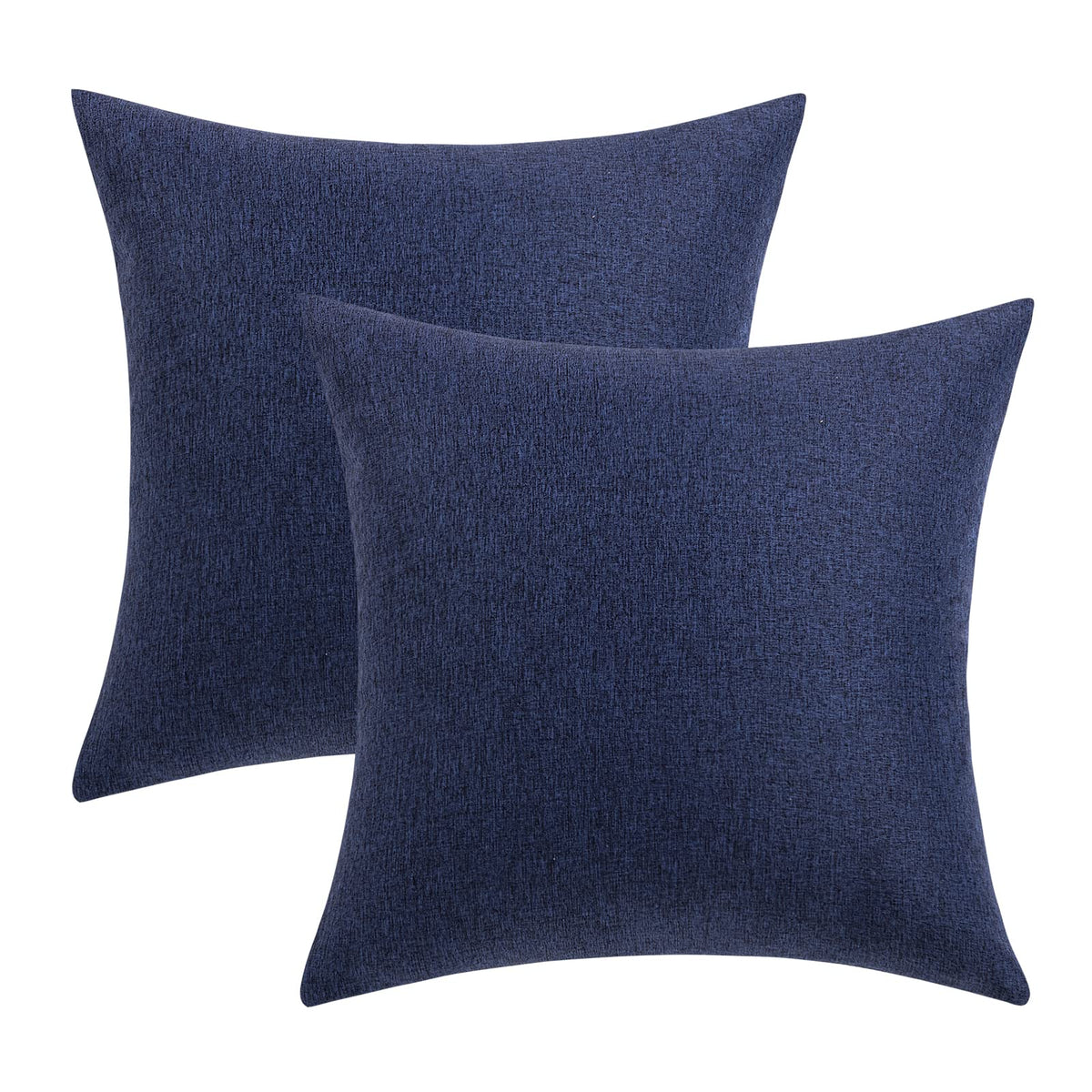 MIULEE navy 24x24 outdoor pillow cover ideal for wide sofas and seats