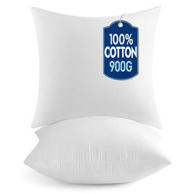 MIULEE 26x26 pillow insert front view shows plush loft for couch comfort