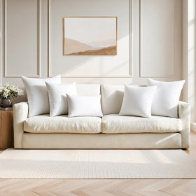 MIULEE pillow insert side view highlights sturdy support for neck and back