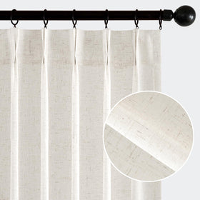 MIULEE 96in linen curtains panel demonstrating tailored drape for living rooms.