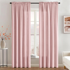 Two 84-inch panels provide light filtering and privacy.