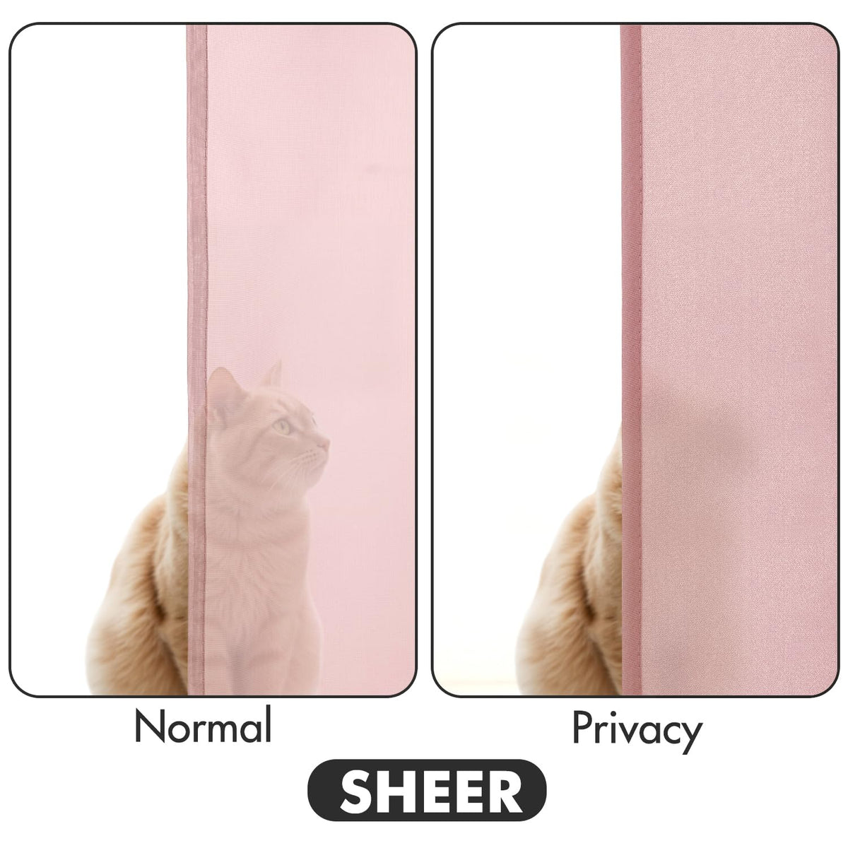 Neat stitching ensures durable drapes with a refined look.
