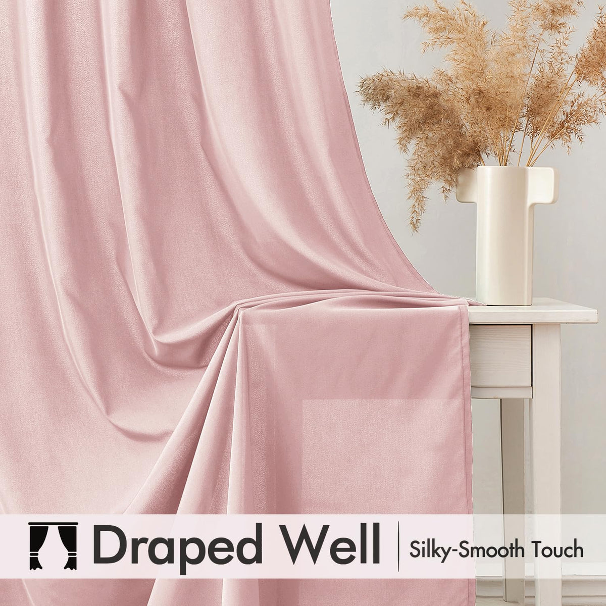 Ideal for living rooms and bedrooms needing light diffusion and privacy.