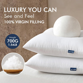 MIULEE back support pillow inserts ideal for lumbar comfort on sofa.