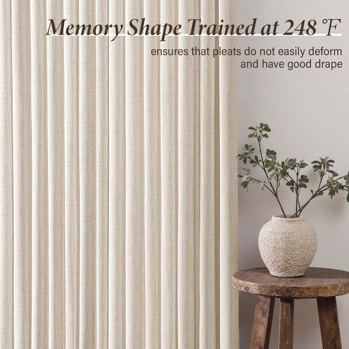 MIULEE heat-set memory pleats keep a crisp, lasting look.