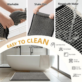MIULEE 2-pack set in black and cream suits modern bathrooms.