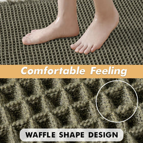 MIULEE soft plush underfoot feel adds comfort after bathing