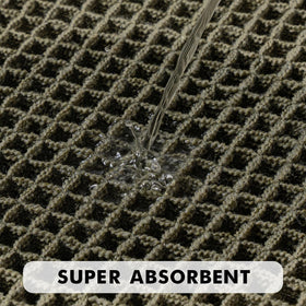 MIULEE waffle bath mats demonstrate high absorbency to keep floors dry