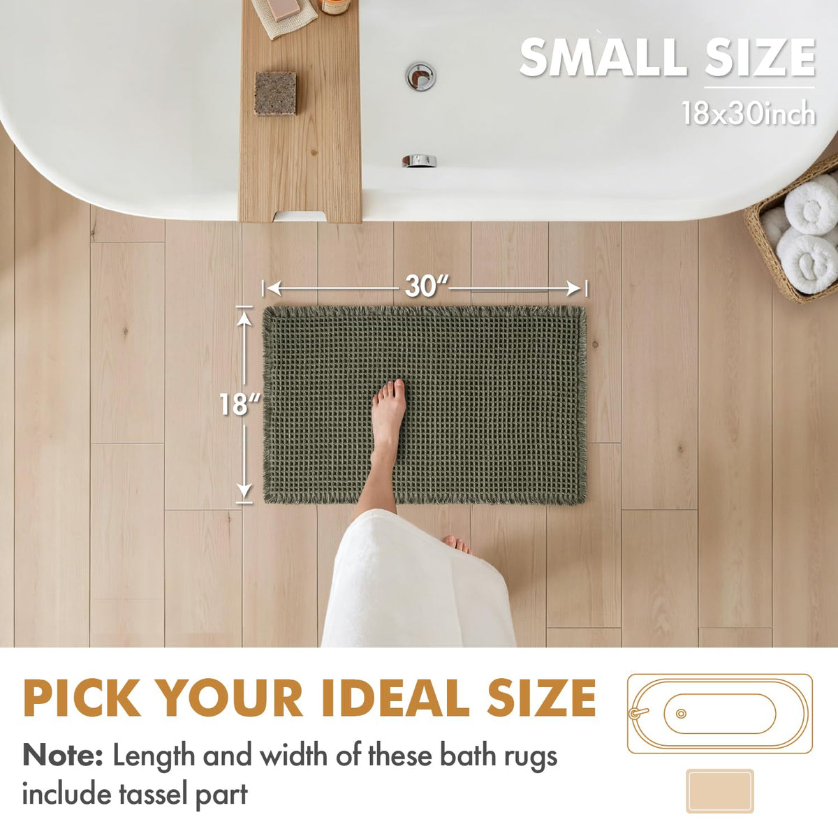 MIULEE waffle texture detail highlights sturdy yarn and durable pattern