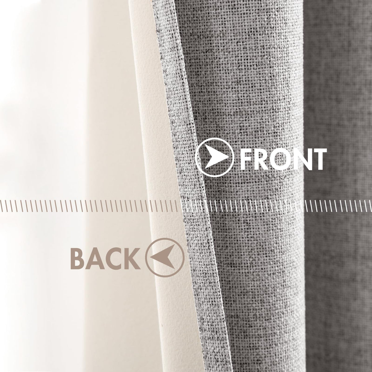 MIULEE bedroom curtains offer privacy with a premium linen look.