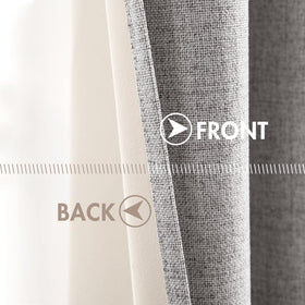 MIULEE bedroom curtains offer privacy with a premium linen look.