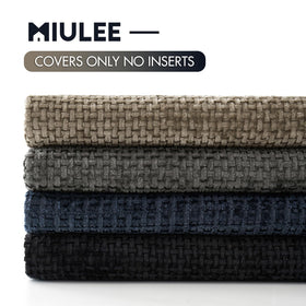 MIULEE bedroom décor idea with cushions on plush sofa.