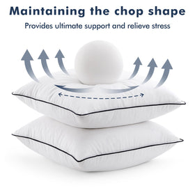 MIULEE bedroom decor idea using supportive pillows for neck relief