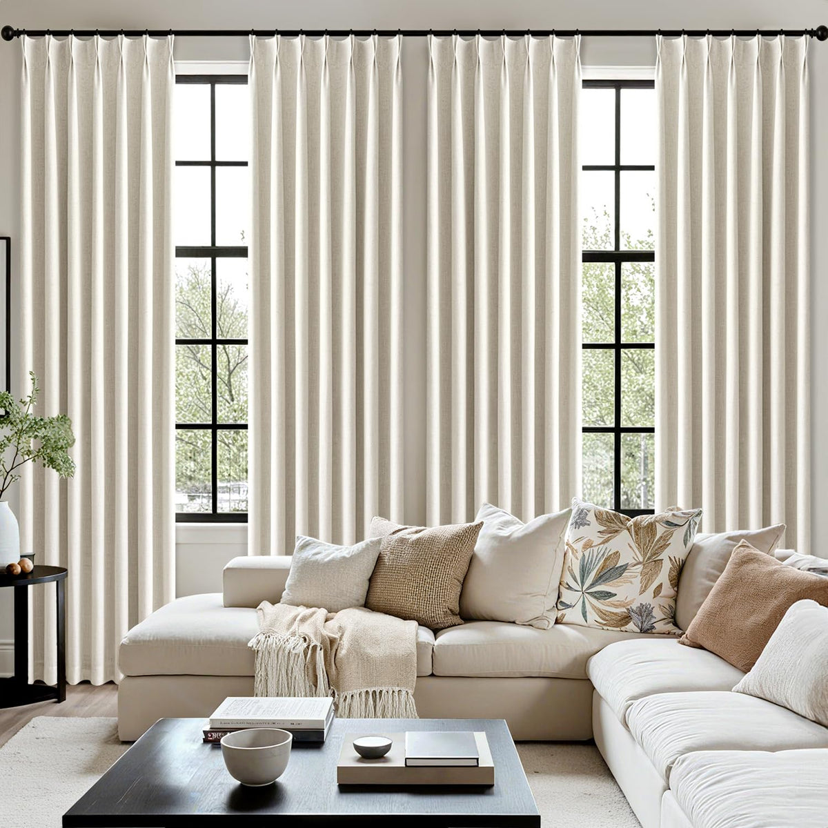 MIULEE bedroom-drapes create serene ambience with light-blocking and temperature regulation.