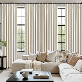MIULEE bedroom-drapes create serene ambience with light-blocking and temperature regulation.