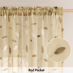 MIULEE bedroom sheer curtains provide elegant coverage and layered styling