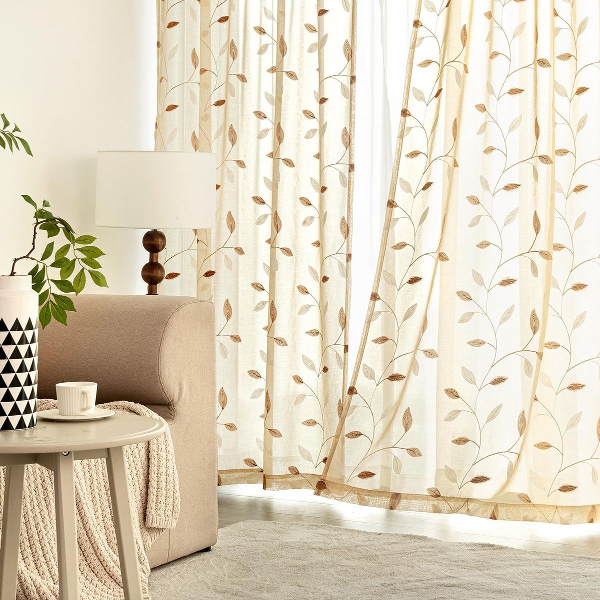 MIULEE rod-pocket design for easy installation and clean hanging