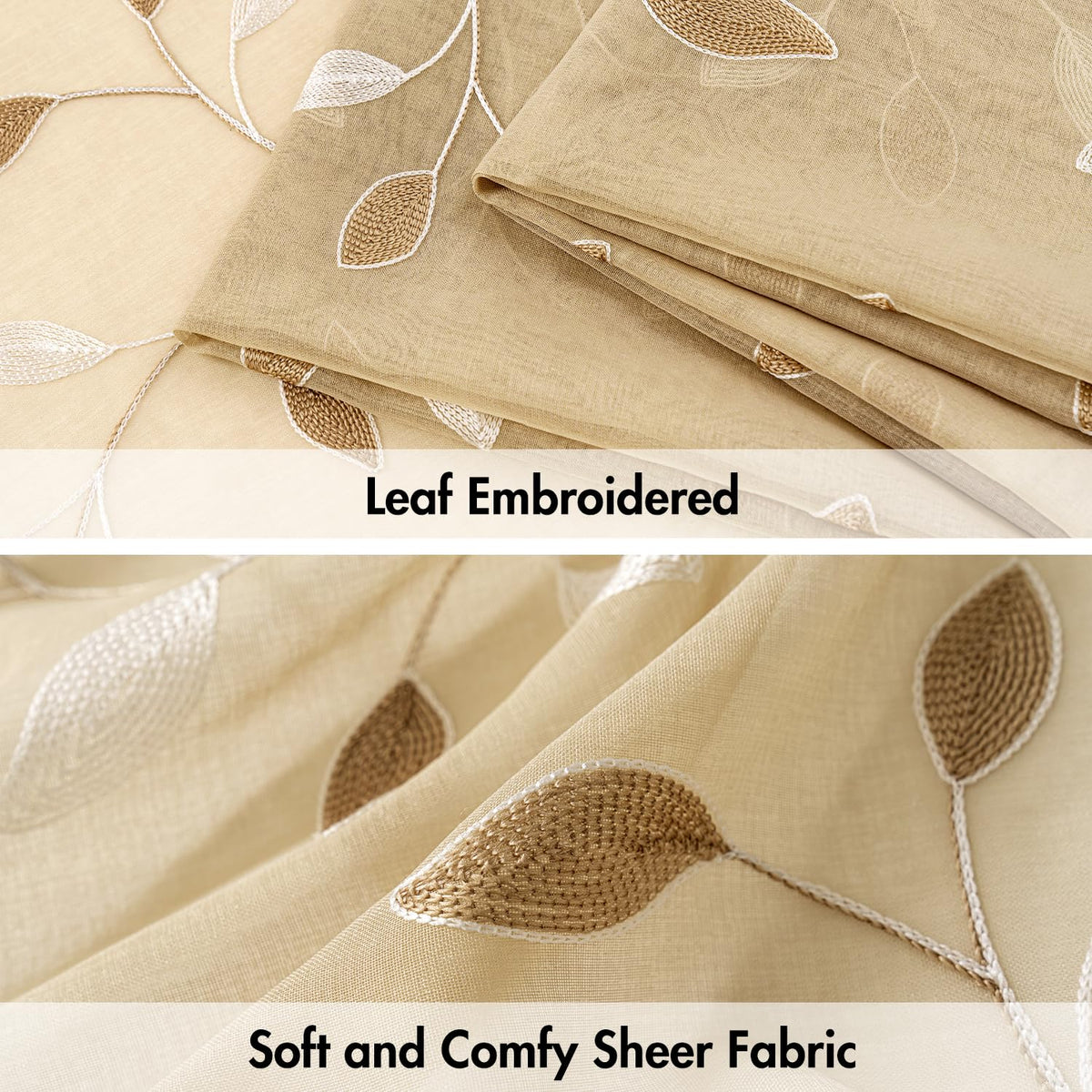 MIULEE sheer curtains filter daylight to create a bright, private space
