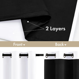 MIULEE black liner curtains deliver enhanced privacy and reduced glare during movie nights.