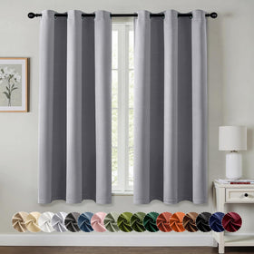 MIULEE blackout curtains front view with two panels ready to block light for better sleep