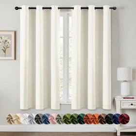 MIULEE blackout curtains two-panel setup for easy room darkening