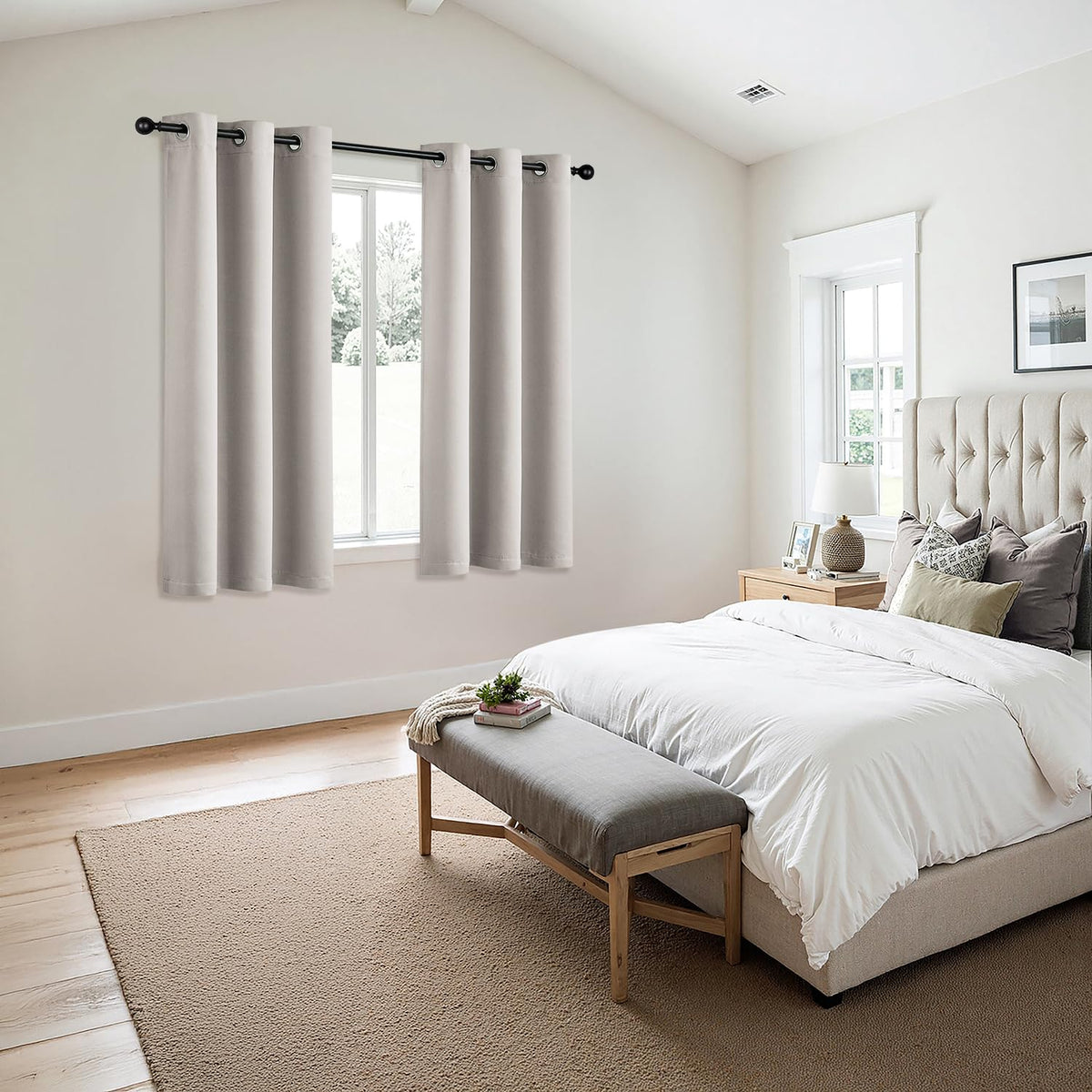 MIULEE blackout curtains 63 inches long for flexible window coverage.