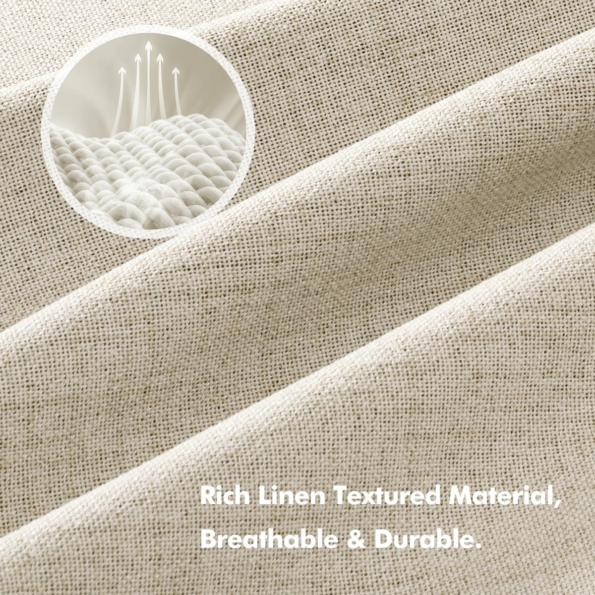 MIULEE 42x84 curtain panels create a cozy bedroom with enhanced room darkening.