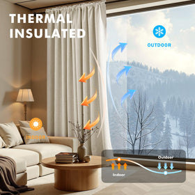 MIULEE triple-weave curtains help reduce noise for a calmer living space.