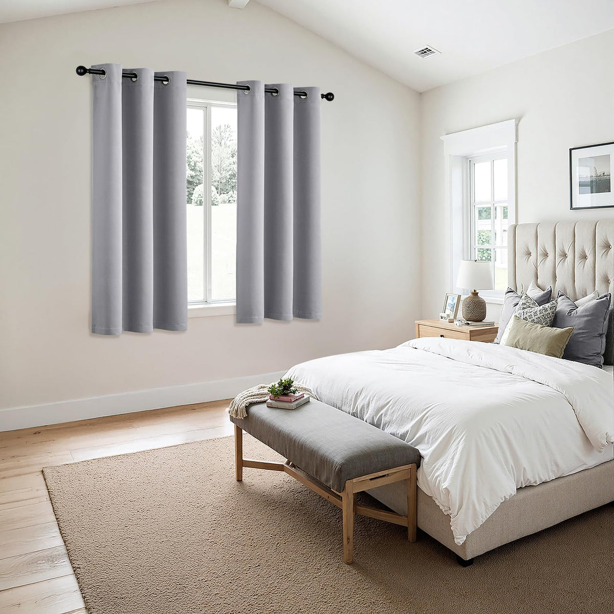 MIULEE blackout curtains quick-care design suits busy homes