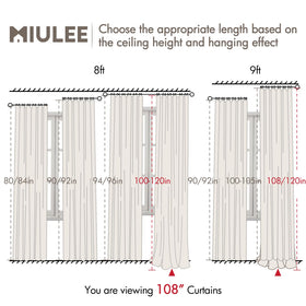 MIULEE blackout curtains ideal for living rooms seeking privacy and a serene atmosphere.