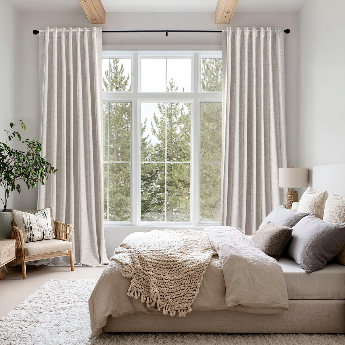 MIULEE blackout curtains easy-care routine to minimize wrinkles.