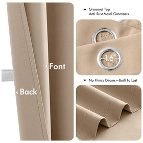 MIULEE blackout curtains light-blocking comparison demonstrates strong darkening.