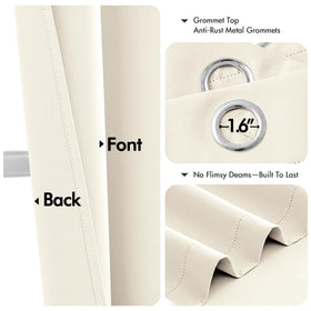 MIULEE blackout curtains demonstrate light blocking to reduce glare