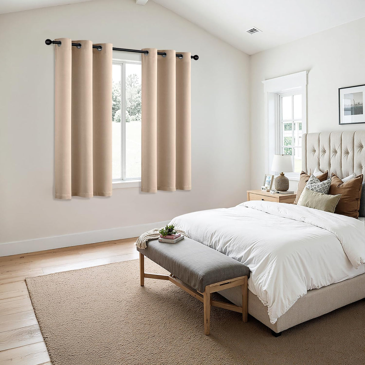 MIULEE blackout curtains machine-washable care makes cleaning simple.